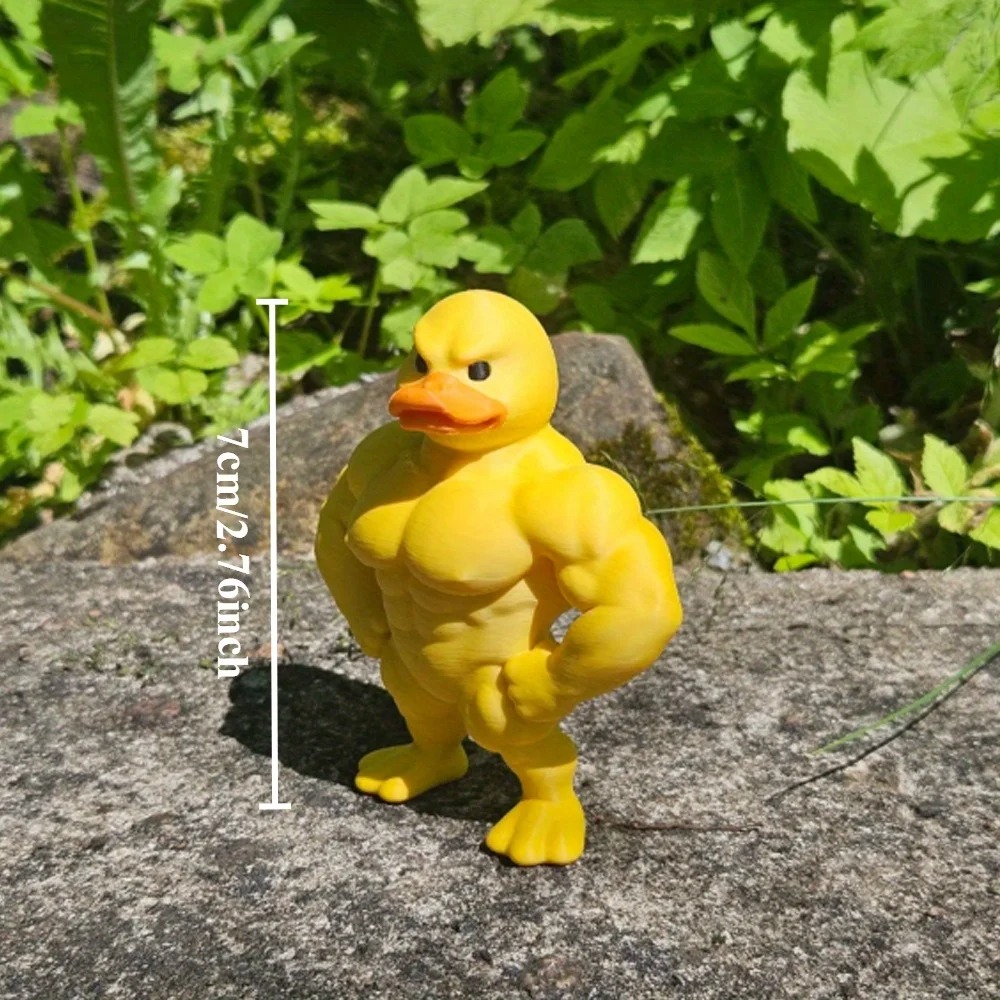 Muscle Duck Statue -3D Desktop - Art Craft Duck recension och pris