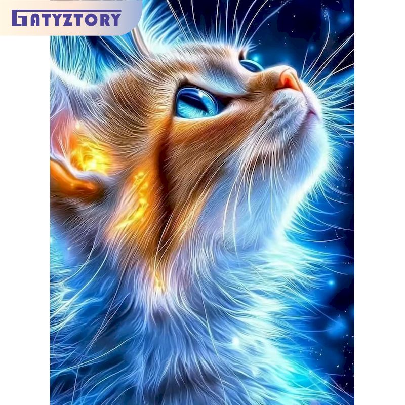 40x50cm Cat Painting By Number - Art Craft Cat recension och pris
