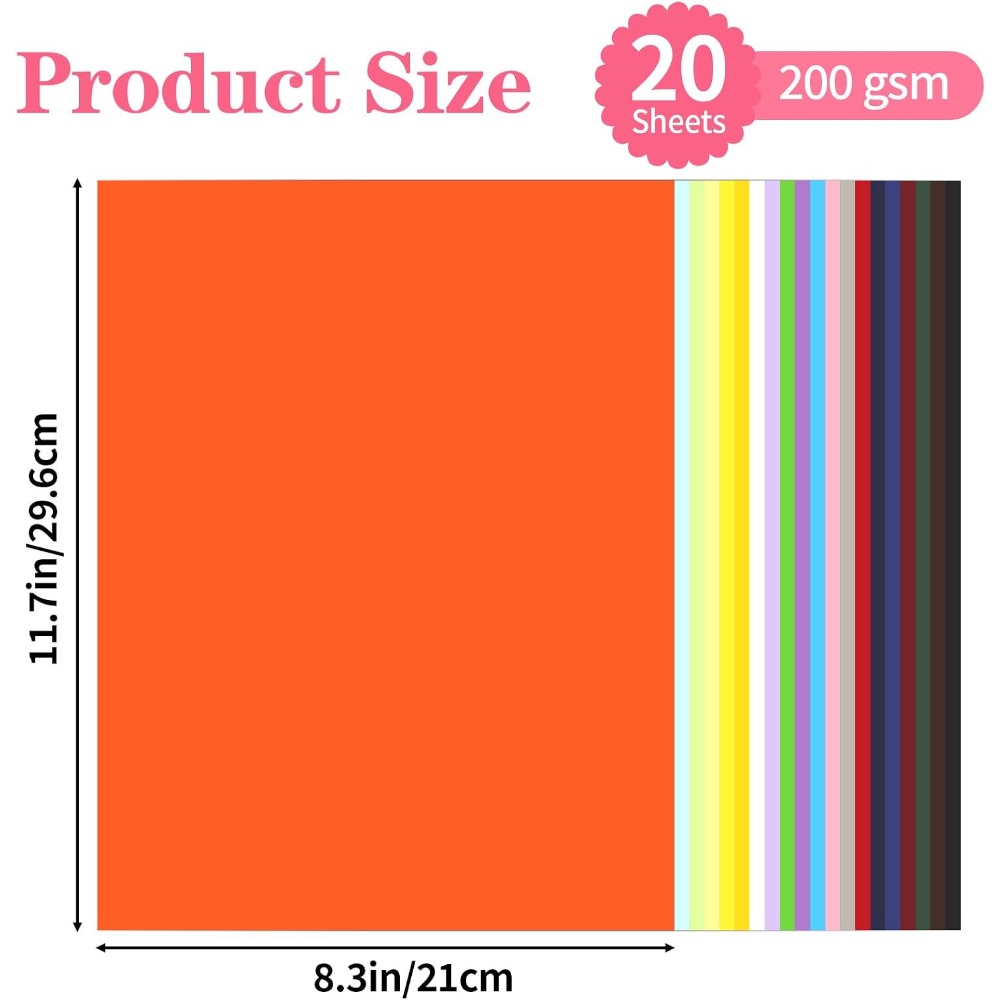 A4 Size 8.5 x 11 Inch 20-Pack  - School Of Art X Craft recension och pris